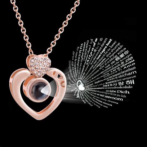 Aliexpress Buy Rose Gold Silver 100 Languages I Love You