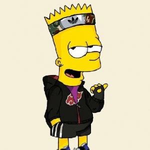 Создать мем "simpsons bart, барт симпсон суприм, барт симпсон демон ...