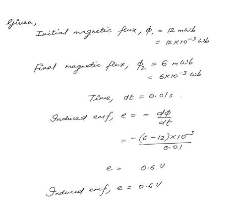 The Magnetic Flux Through A Coil Having 100 Turns 45 Pages Summary 3