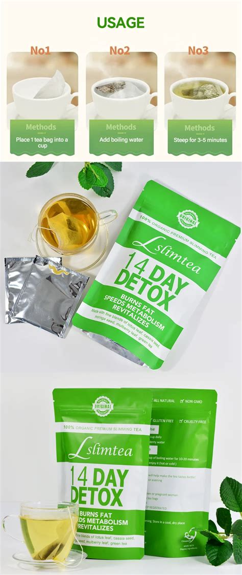 Private Label 14 Day Teatox Detox Herbal Tea Supplement Flat Tummy Tea