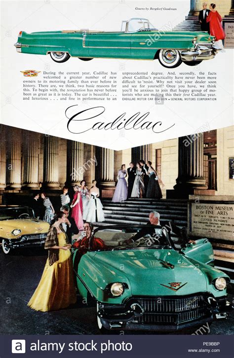 Anuncio Antiguo Vintage Cadillac 1950 Fotografías E Imágenes De Alta