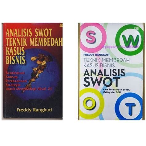 Jual BUKU TEKNIK MEMBEDAH KASUS BISNIS ANALISIS SWOT BY FREDDY RANGKUTI