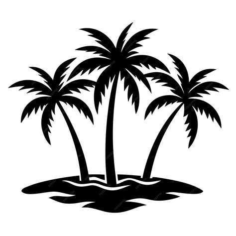 Premium Vector Palm Trees And Water Silhouette Vector Designs