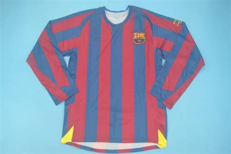 FC Barcelona 2007 2008 Home Long Sleeve Football Shirt As