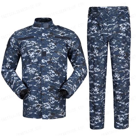 US Navy BDU Field Uniform Set Digital Navy Blue Camo for $33.99