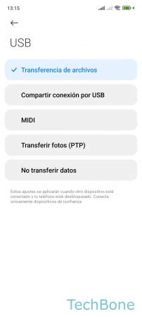 Xiaomi Cambiar Y Configurar El Modo De Conexi N Usb Techbone