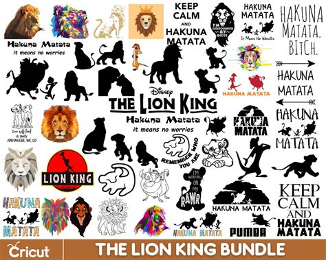 Le Roi Lion Svg Bundle Lion King Png T L Chargement Num Rique Svg