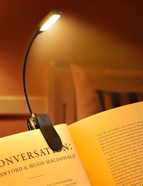 Monotremp Book Lights For Reading At Night In Bed 80 Hours Runtime LED