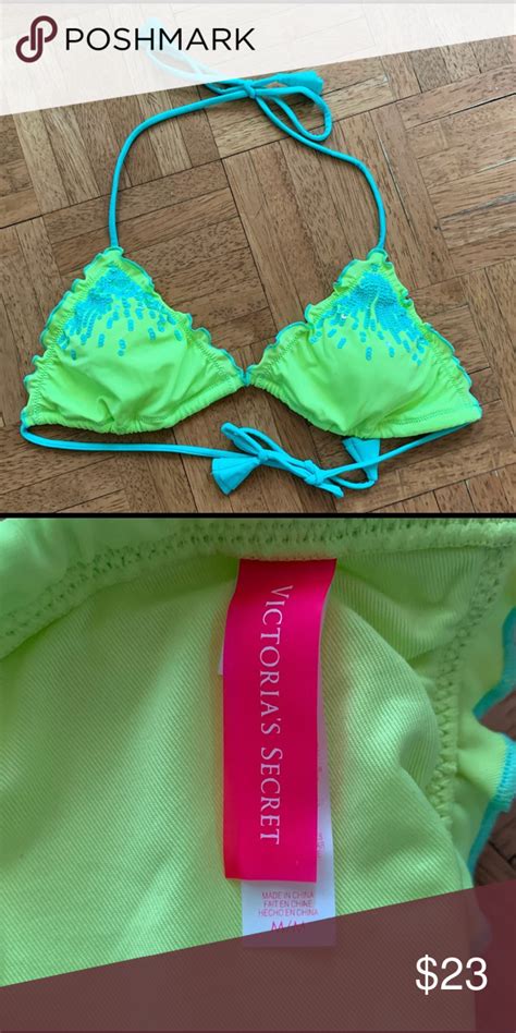 Nwot Victorias Secret Lime Green Bikini Top Lime Green Bikini Top