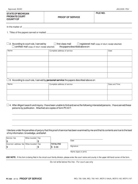 Michigan Probate Court Forms Fill Online Printable Fillable Blank Pdffiller