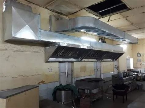 Rectangular Wall Mounted Commercial Ss Kitchen Chimney At Rs