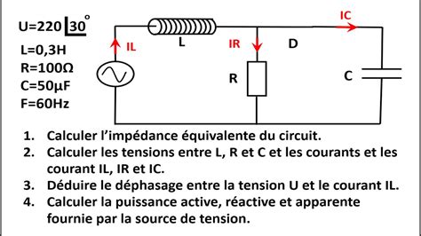 Analyser D Un Circuit RLC Mixte En Courant Alternatif Circuit