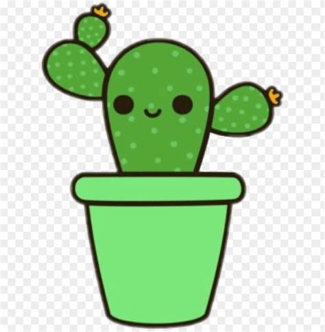 Cute Cacti Cactus Kawaii Png Transparent With Clear Background Id