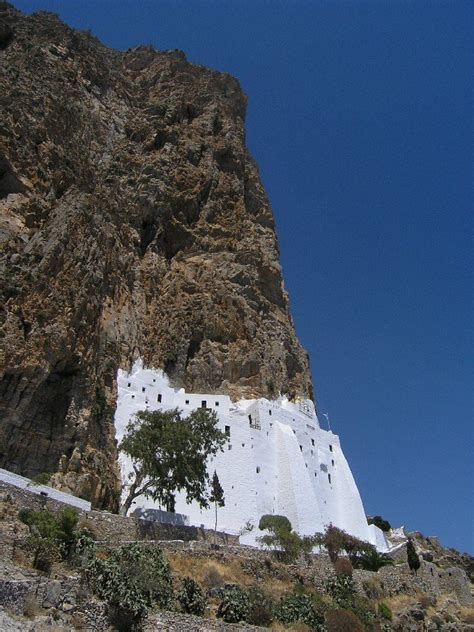 Amorgos - the famous monastery Photo from Monastery Chozoviotissa in ...