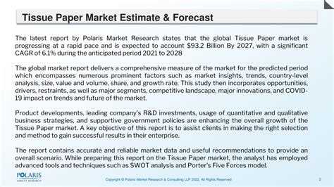 PPT Tissue Paper Market Growing Trade Among Emerging Economies