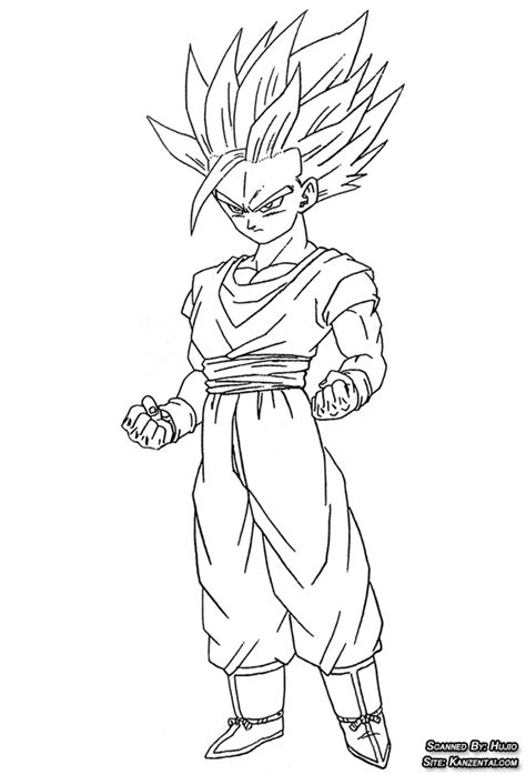 Im Genes Para Colorear De Dragon Ball Z Muy Originales Colorear Im Genes