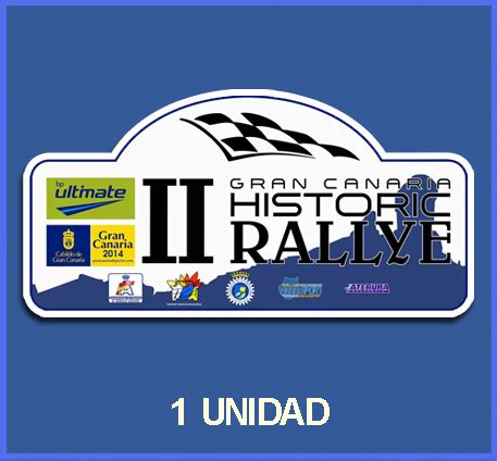 Pegatina II RALLYE GRAN CANARIA HISTÓRICO REF DP502 Ecoshirt