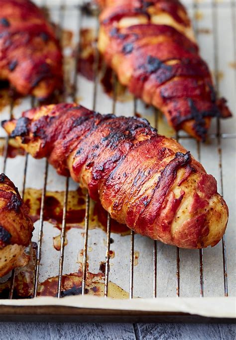 Crispy Bacon Wrapped Chicken Breast Craving Tasty