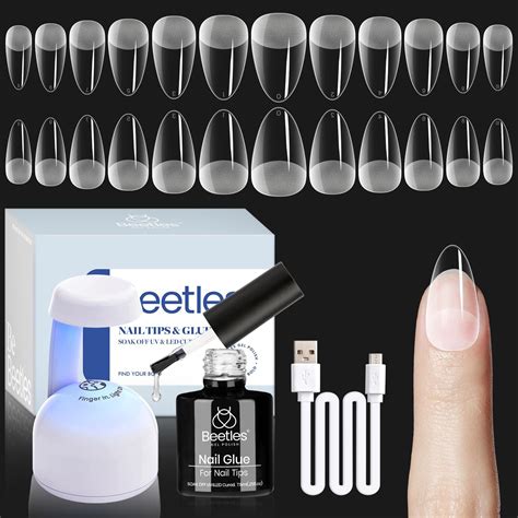 Beetles Gel Nail Kit Almond 504pcs Beetles Gel Nail Kit