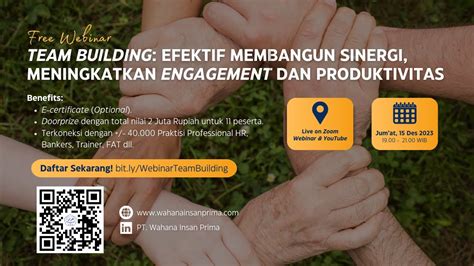 Webinar Team Building Efektif Membangun Sinergi Meningkatkan