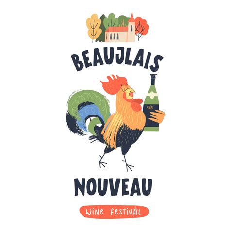 Chicken Rooster Cock Vector Hd Png Images Beaujolais Nouveau Rooster