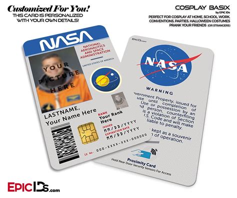 Free Printable Nasa Id Badge