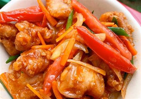 Resep Ayam Asam Manis oleh lieannlie - Cookpad