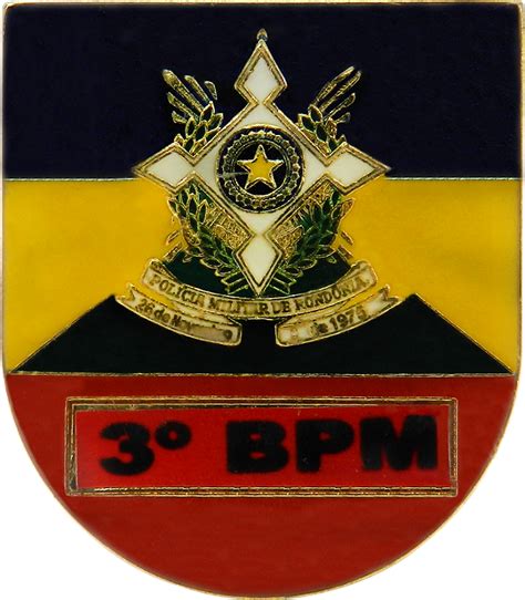 Distintivo De Bolso Bpm Rondonia Miguel Hernandez Artigos