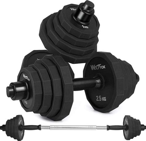 KISS GOLD 44Lbs 66Lbs Dumbbells Set Adjustable Weights Steel Dumbbells