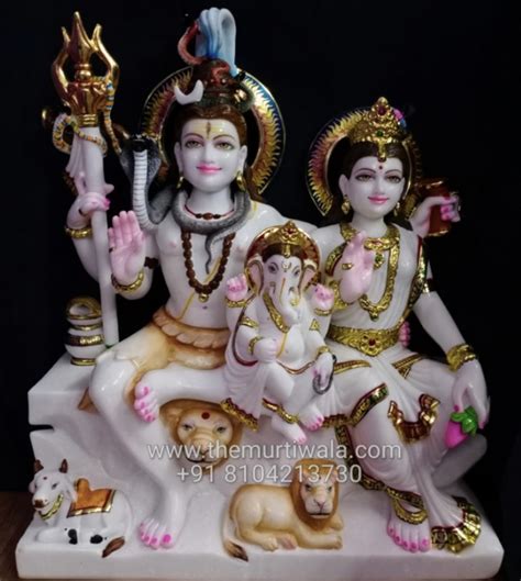 Shiv Parvati Marble Statue Online Shiv Parivar Marble Murti Manufacturer