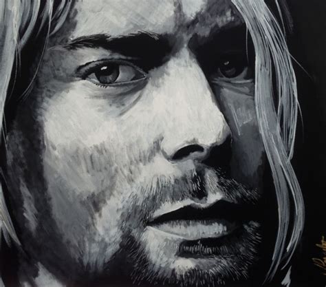 Kurt Cobain Painting By Jan Poncelet Artmajeur