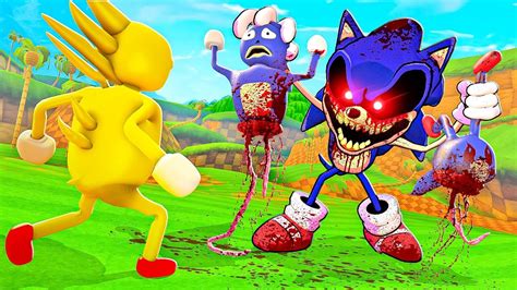 Super Sanic Vs Sonic Exe In Garrys Mod Sonic The Hedgehog Battle 2 3d