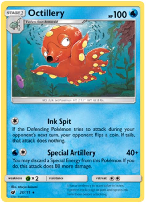 Octillery Crimson Invasion Pokemon Card