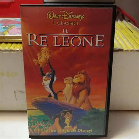 VHS I CLASSICI Walt Disney Vs 4536 Il Re Leone Ologramma Tondo 1995 EUR