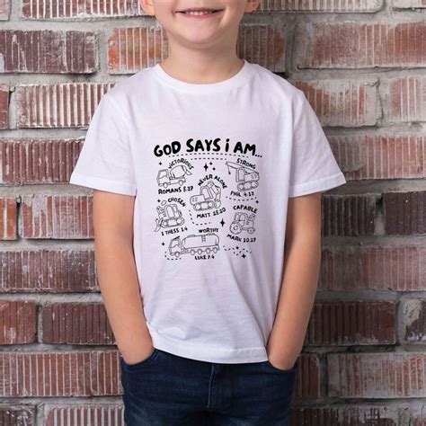 God Says I Am Kids T Shirt