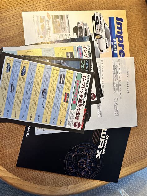 Impreza Version Brochure Impreza Wrx Owners Club