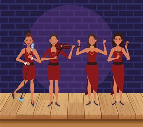 Music Band Cartoon 652286 Vector Art At Vecteezy