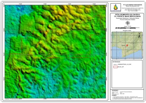 Peta Geomorfologi Dan Lokasi Blok Izin Usaha Pertambangan Batubara Pdf