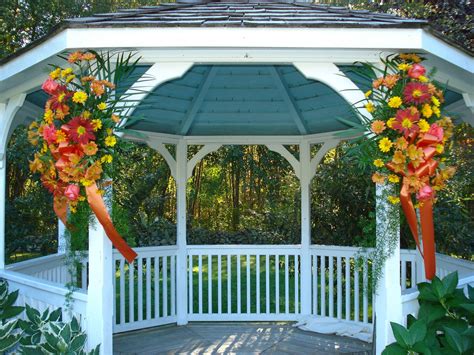 Pin By Hummingbirds Exquisite Floral On Weddings Gazebo Decorations