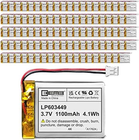 Eemb Lithium Polymer Akku V Mah Wiederaufladbarer Lipo