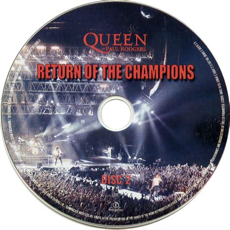 Carátula Cd2 de Queen Paul Rodgers Return Of The Champions Portada