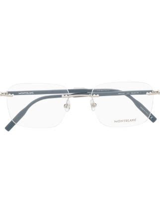 Montblanc Rimless Square Frame Glass Farfetch