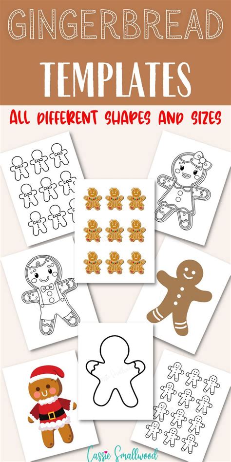 22 Adorable Gingerbread Man Templates Cassie Smallwood Gingerbread