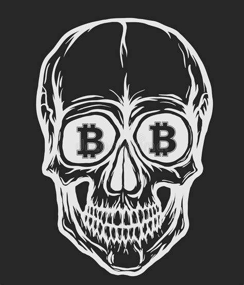 Bitcoin Skull Stock Illustrations 106 Bitcoin Skull Stock