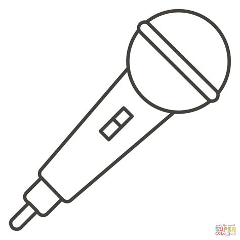 Microphone Coloring Page Coloring Coloring Pages The Best Porn Website