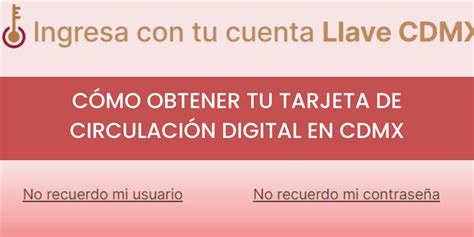 Cómo Obtener Tu Tarjeta De Circulación Digital En Cdmx Ocra México