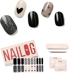 Nailog Semi Cured Gel Nail Strips Extra Long Polish Stickers Wraps