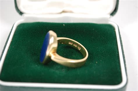 Ring Mit Lapislazuli Gold Ringgr E Ma Shops