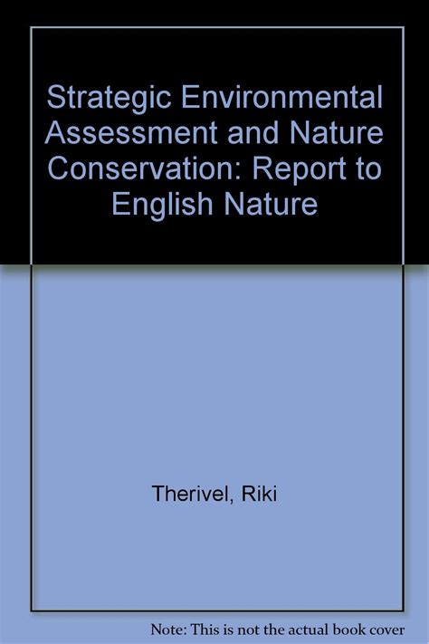 Strategic Environmental Assessment And Nature Conservation Report To