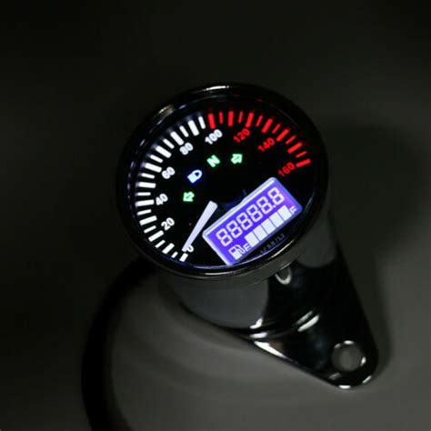 Universal Km H Digital Led Lcd Speedometer Tachometer Odometer